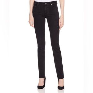 7 for all mankind straight leg jean, size 32, color black